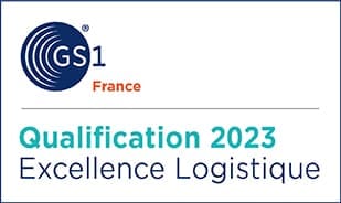 Qualification 2023 Excellence logistique par GS1 France de notre web EDI retail