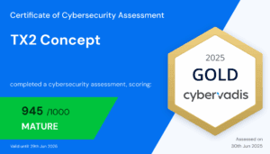 TX2 CONCEPT wins CyberVadis gold medal
